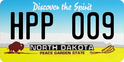 ND license plate HPP009