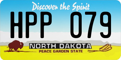 ND license plate HPP079