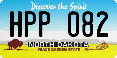 ND license plate HPP082