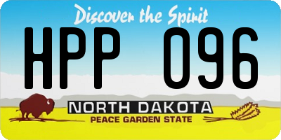 ND license plate HPP096