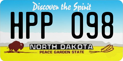 ND license plate HPP098