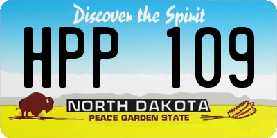 ND license plate HPP109