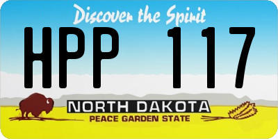 ND license plate HPP117