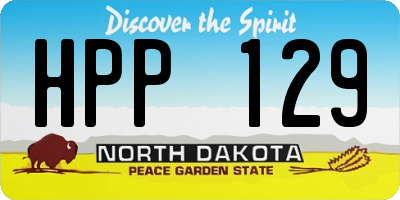 ND license plate HPP129