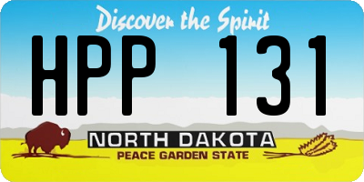 ND license plate HPP131