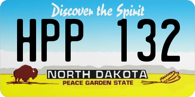 ND license plate HPP132