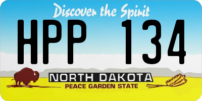 ND license plate HPP134