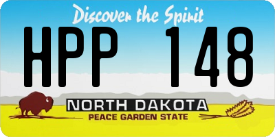 ND license plate HPP148