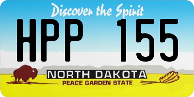 ND license plate HPP155