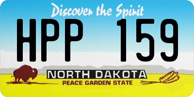 ND license plate HPP159