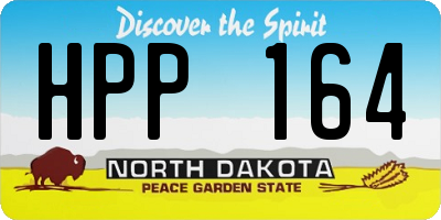 ND license plate HPP164