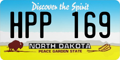 ND license plate HPP169