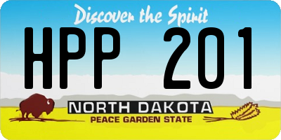 ND license plate HPP201