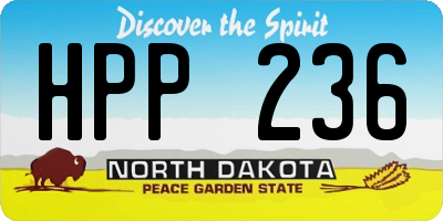 ND license plate HPP236