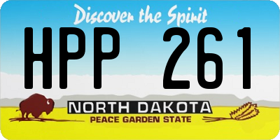 ND license plate HPP261