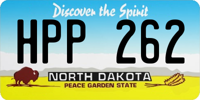 ND license plate HPP262
