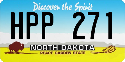 ND license plate HPP271