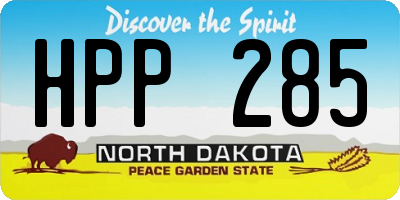 ND license plate HPP285