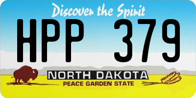 ND license plate HPP379