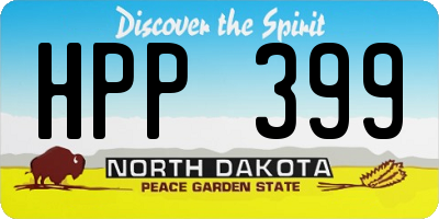 ND license plate HPP399