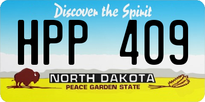 ND license plate HPP409