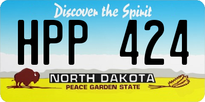ND license plate HPP424