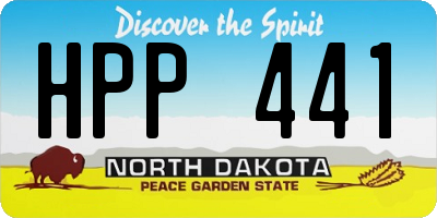 ND license plate HPP441