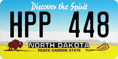 ND license plate HPP448