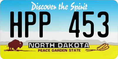 ND license plate HPP453