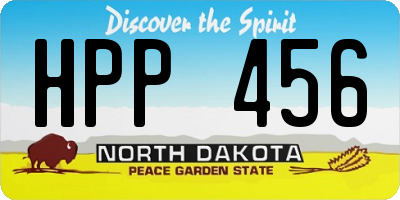ND license plate HPP456