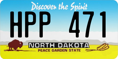 ND license plate HPP471