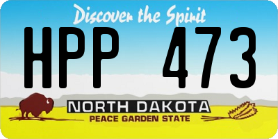 ND license plate HPP473