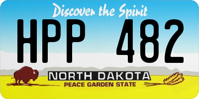 ND license plate HPP482