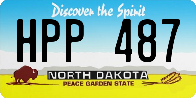 ND license plate HPP487