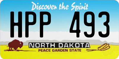 ND license plate HPP493
