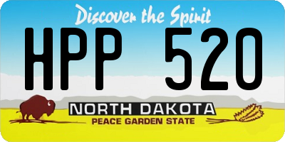 ND license plate HPP520