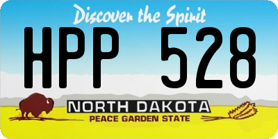 ND license plate HPP528
