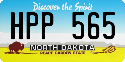 ND license plate HPP565