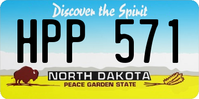 ND license plate HPP571