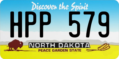 ND license plate HPP579