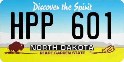 ND license plate HPP601