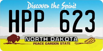ND license plate HPP623