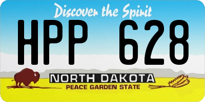 ND license plate HPP628
