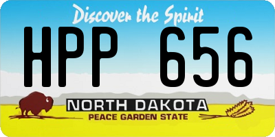 ND license plate HPP656