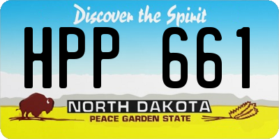 ND license plate HPP661