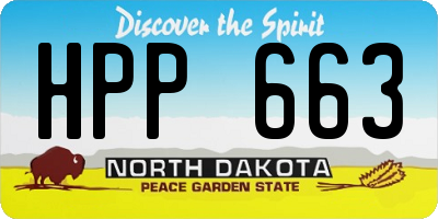 ND license plate HPP663