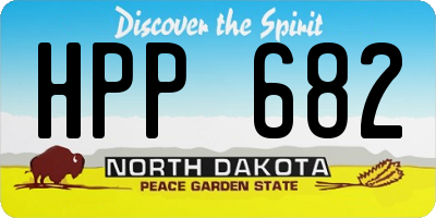 ND license plate HPP682