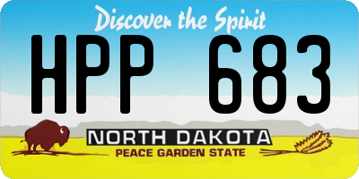 ND license plate HPP683