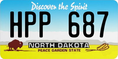 ND license plate HPP687