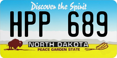 ND license plate HPP689